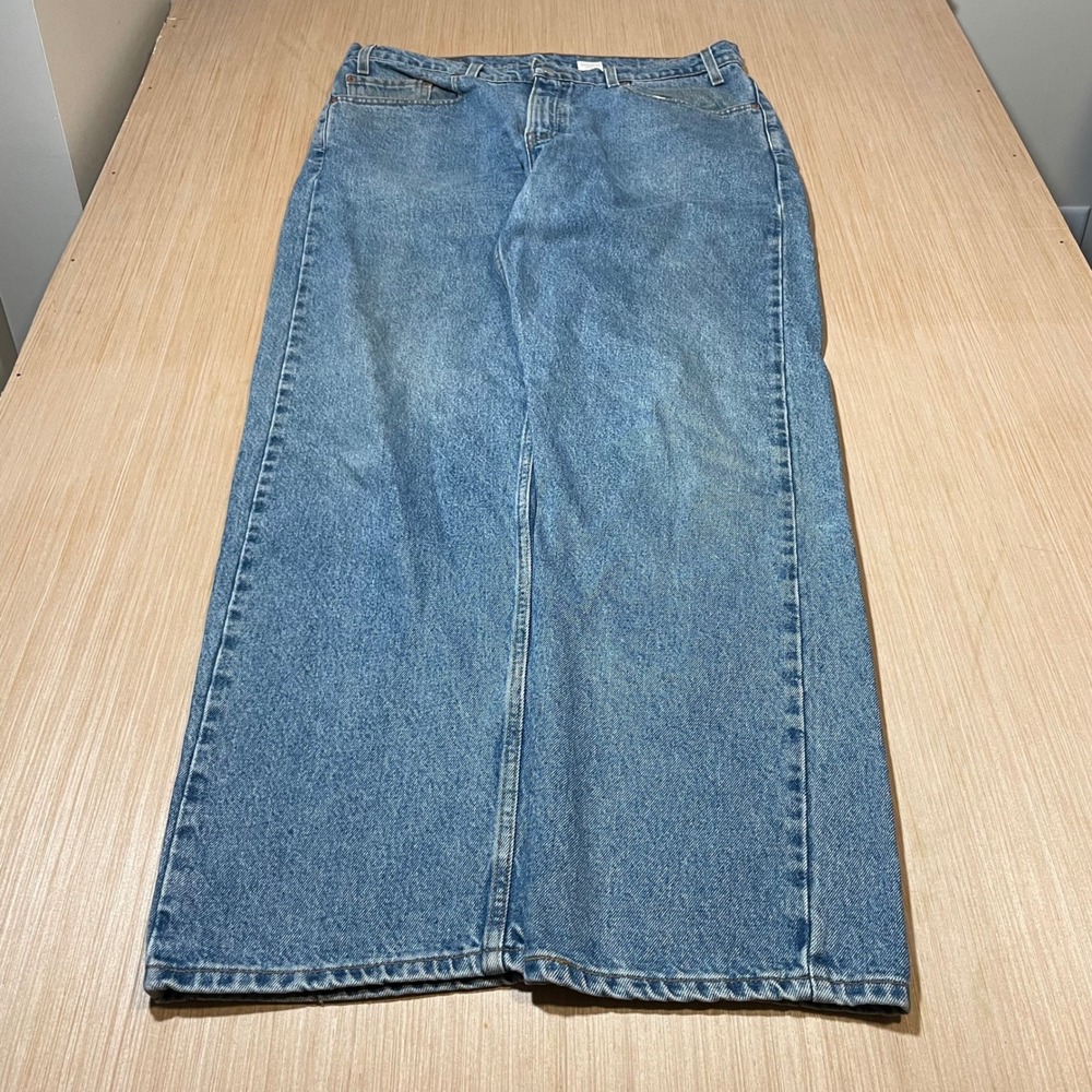 Levis 505 Regular Fit Straight Leg Mens Medium Wash Denim Jeans W38 L30